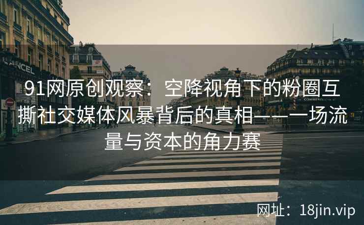 91网原创观察：空降视角下的粉圈互撕社交媒体风暴背后的真相——一场流量与资本的角力赛