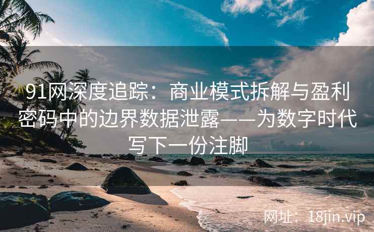 91网深度追踪:商业模式拆解与盈利密码中的边界数据泄露——为数字时代写下一份注脚 91网深度追踪:商业模式拆解与盈利密码中的边界数据泄露——为数字时代写下一份注脚