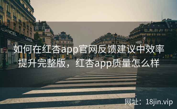如何在红杏app官网反馈建议中效率提升完整版，红杏app质量怎么样